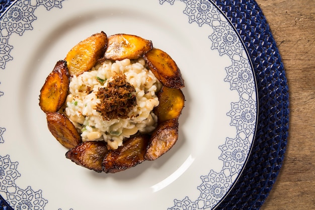 Risotto mit Banane.