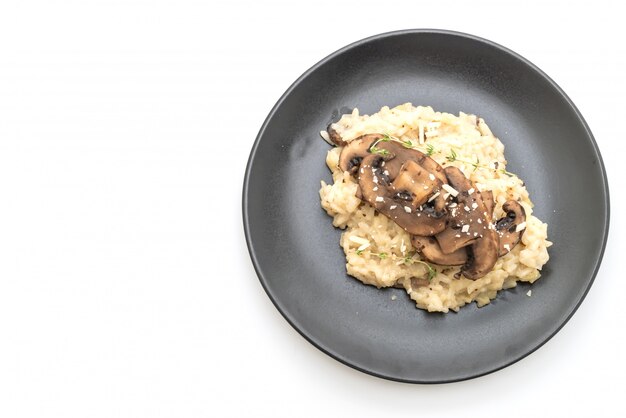 Risotto mit Champignons und Käse