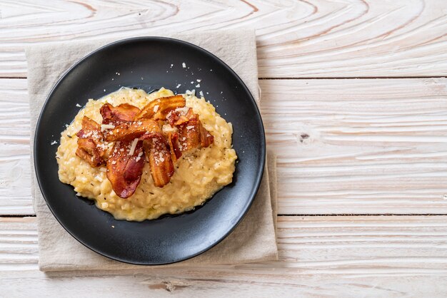 Risotto mit knusprigem Speck