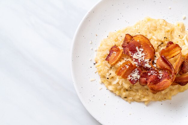 Risotto mit knusprigem Speck