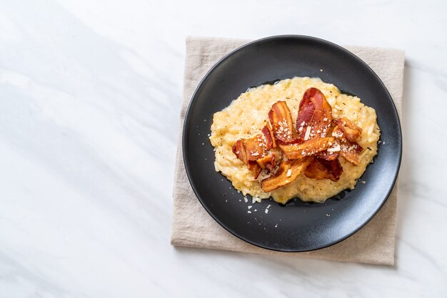 Risotto mit knusprigem Speck