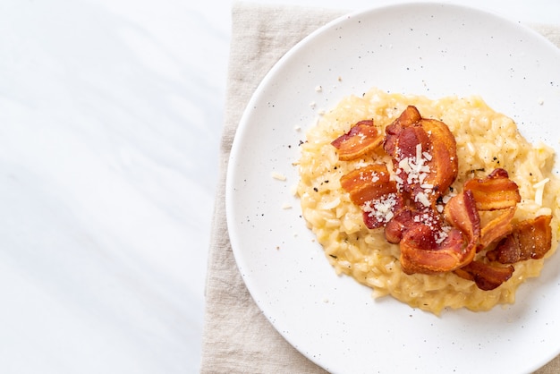 Risotto mit knusprigem Speck