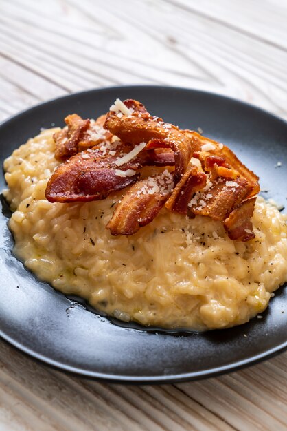 Risotto mit knusprigem Speck