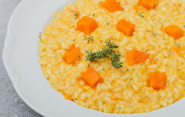 Risotto mit Kürbis und Thymian