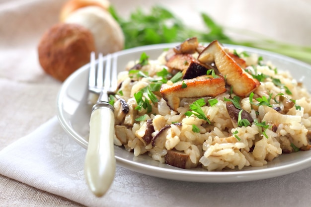 Risotto mit Pilzen