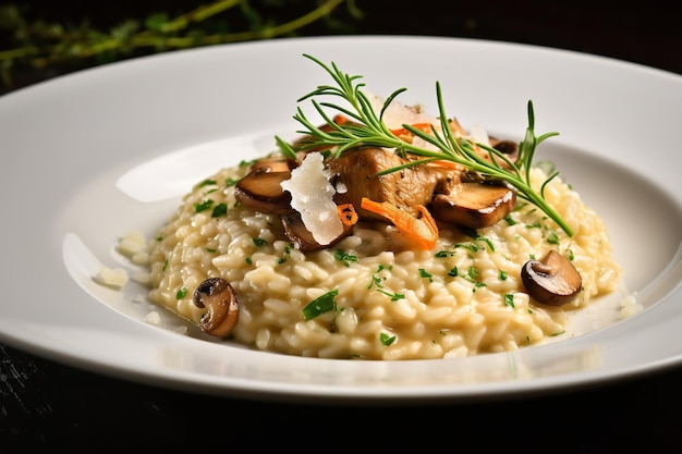 Risotto mit Waldpilzen und Parmesankäse