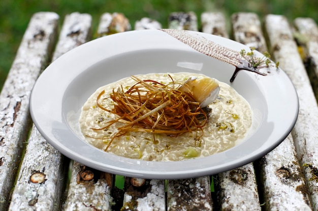 Risotto con queso brie