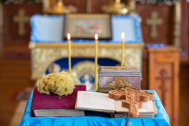 El rito del bautismo Accesorios de iglesia para el bautismo