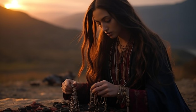 el ritual de la madrugada de fijar Martisor a la ropa