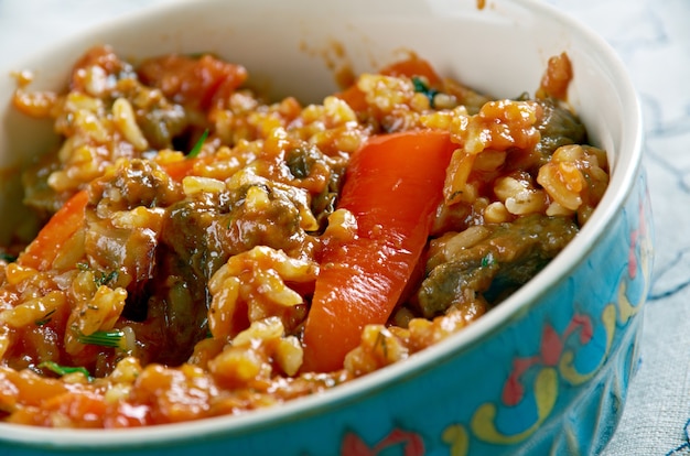 Riz au Gras - Arroz graso con ternera y zanahorias. Cocina africana