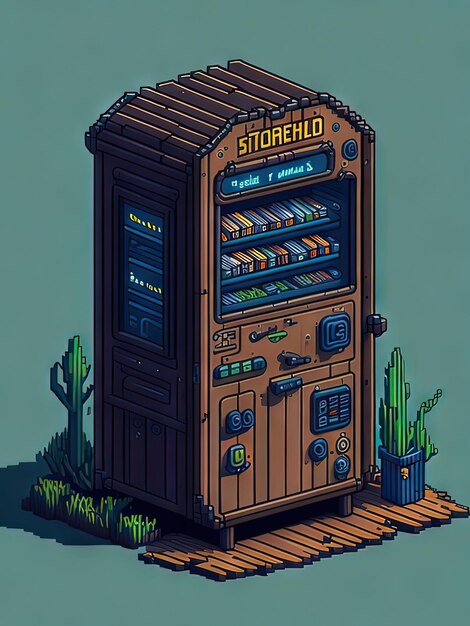 Roadside Convenience 64Bit Pixel Art inspirado em Stardew Valley