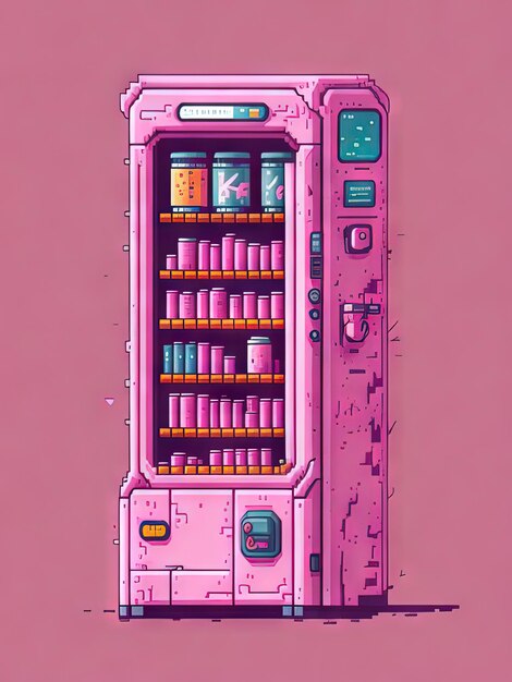 Foto roadside convenience 64bit pixel art inspirado em stardew valley