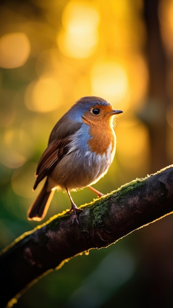 Robin-Vogel im Baum