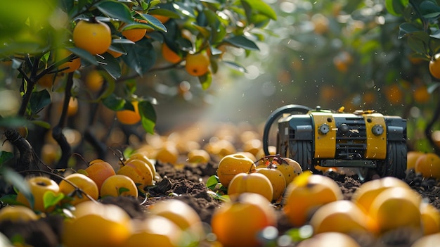 Robô automatizado de pomar árvores de corte de árvores