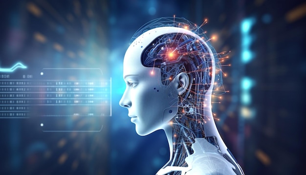 Robô com cérebro holográfico e análise de grandes dados
