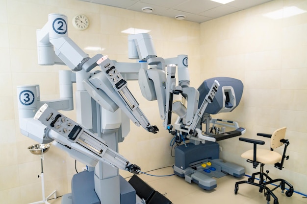 Robô de operação cirúrgica Robotic da vinci surgery