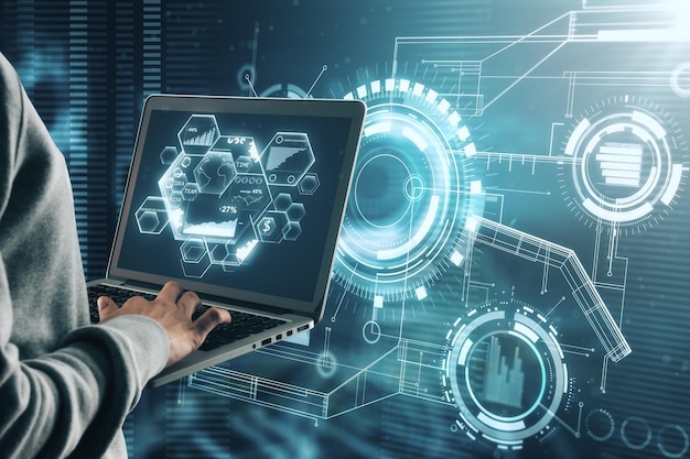 Robo informático y concepto de phishing