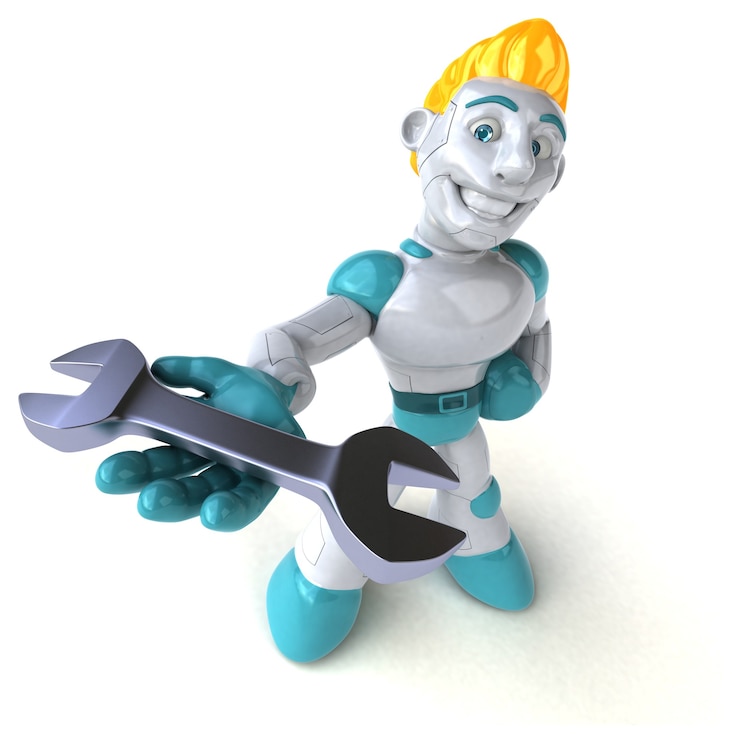 Foto robô - personagem 3d