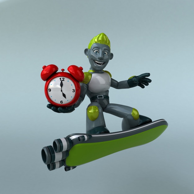 Robô verde - personagem 3D