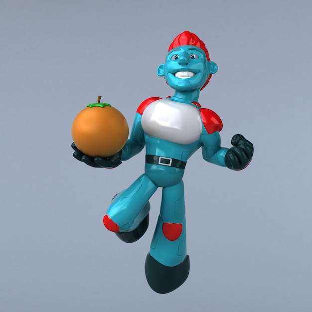 Robô vermelho - personagem 3D