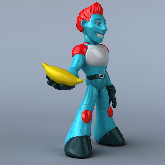 Robô vermelho - personagem 3D