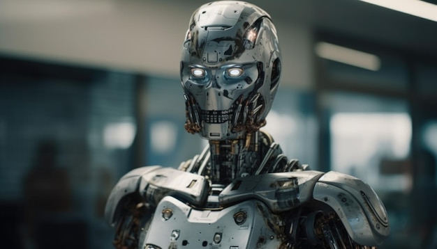 Robôs humanóides com alta tecnologia Generative Ai