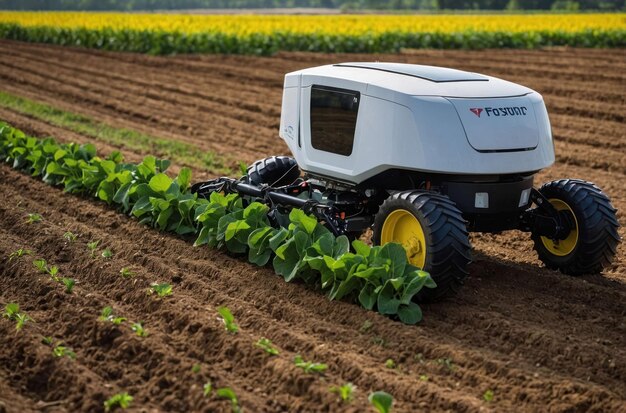 Robot agrícola autónomo en el campo