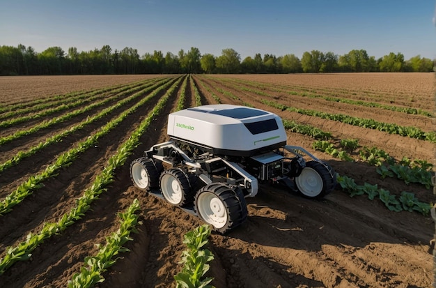 Robot agrícola autónomo en el campo