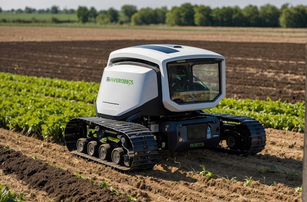 Robot agrícola autónomo en el campo