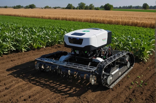 Robot agrícola autónomo en el campo