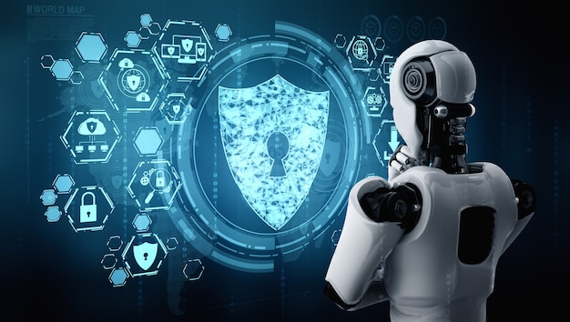 Robot AI que utiliza seguridad cibernética para proteger la privacidad de la información