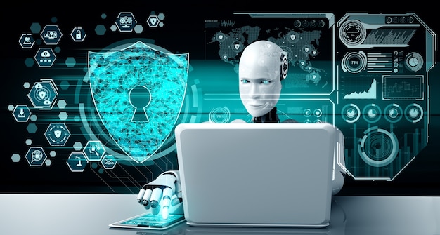 Robot AI que utiliza seguridad cibernética para proteger la privacidad de la información