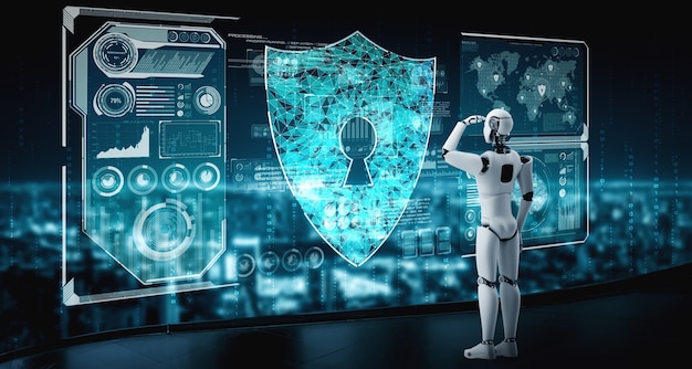 Robot AI que utiliza seguridad cibernética para proteger la privacidad de la información