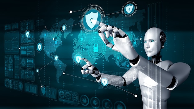 Robot AI que utiliza seguridad cibernética para proteger la privacidad de la información