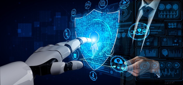 Robot AI que utiliza seguridad cibernética para proteger la privacidad de la información