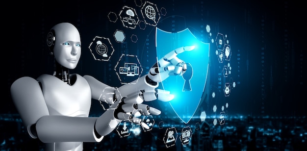 Robot AI que utiliza seguridad cibernética para proteger la privacidad de la información