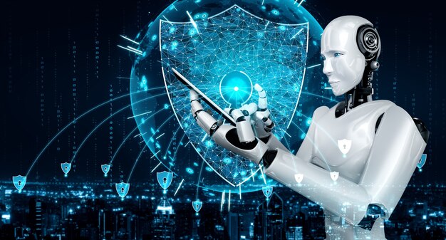 Robot AI que utiliza seguridad cibernética para proteger la privacidad de la información