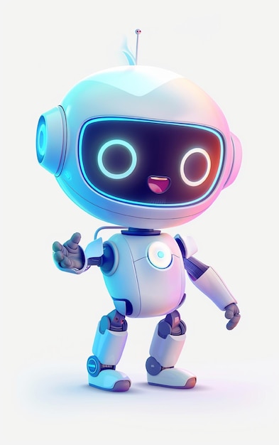 un robot con una cara triste