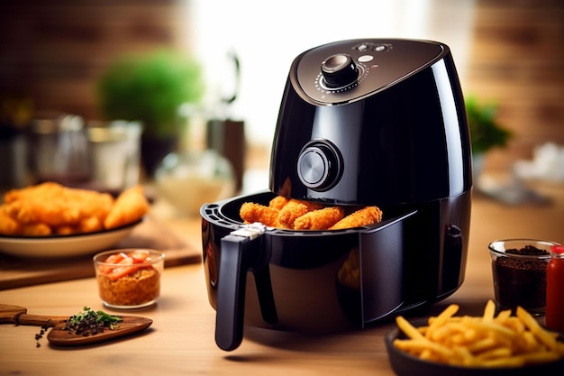 Un robot de cocina negro fabricado por la compañía de savoury.