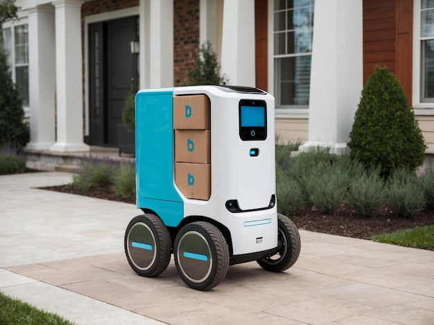 un robot de entrega de próxima generación diseñado para racionalizar la logística de la entrega de paquetes
