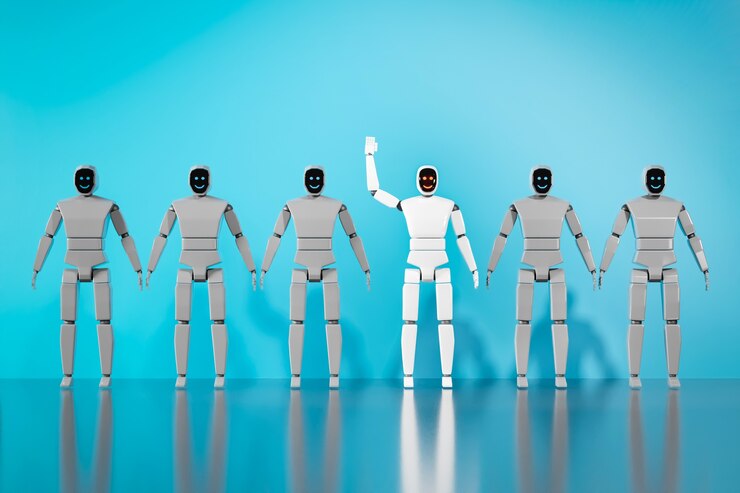 Foto el robot es diferente a los demás