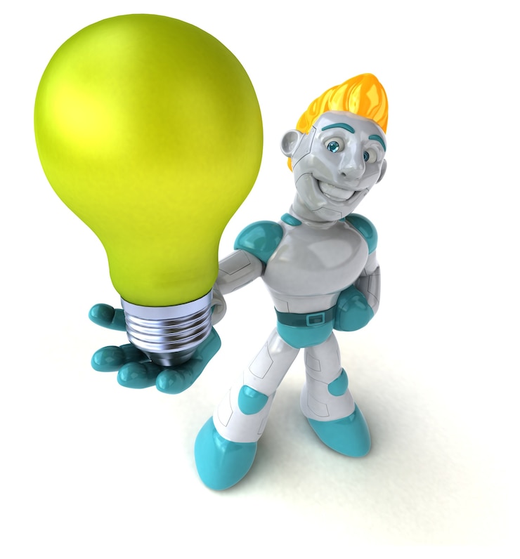 Foto robot - ilustración 3d