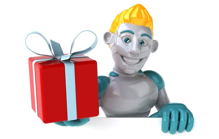 Foto robot - ilustración 3d