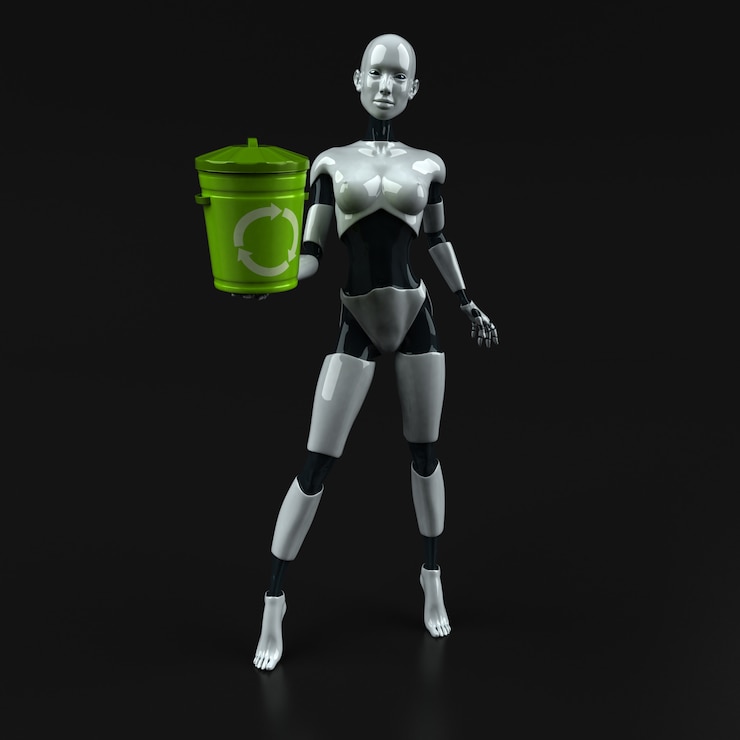Foto robot - ilustración 3d