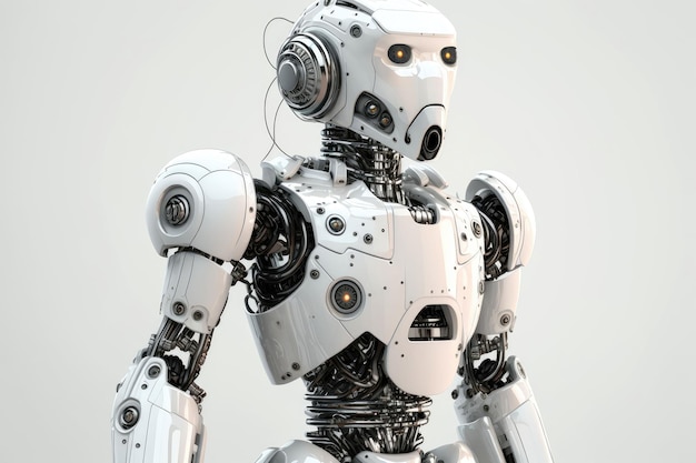 Robot de inteligencia artificial 3D generado por IA