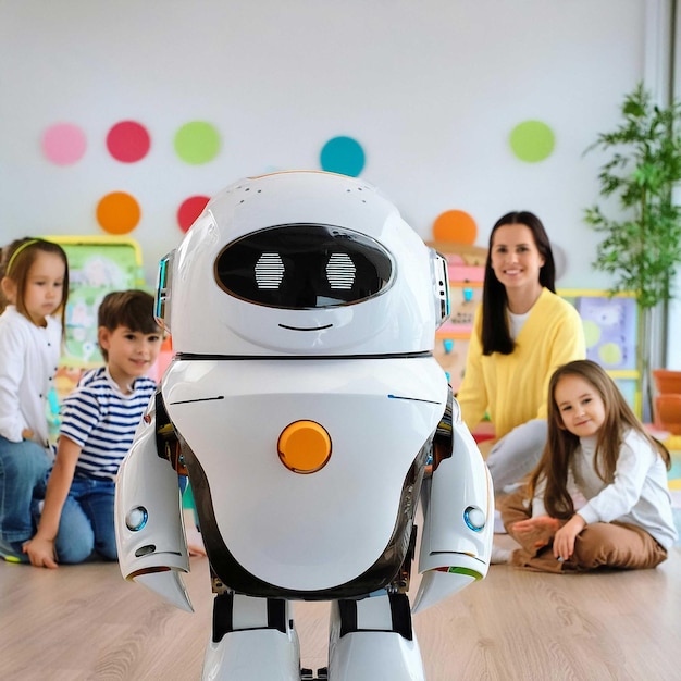 un robot con la palabra robot en él