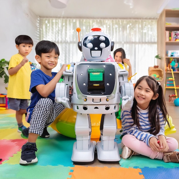 un robot con la palabra robot en el frente
