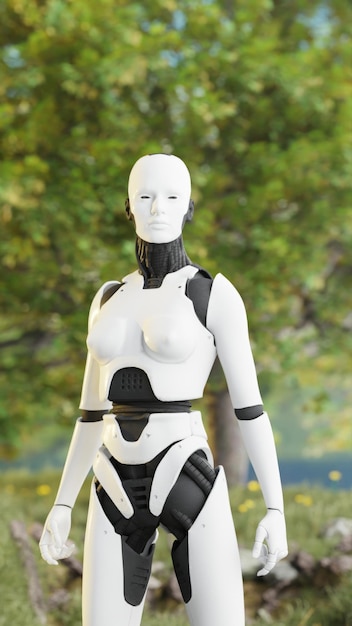 un robot con la palabra robot en la parte de atrás