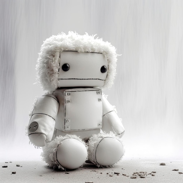 un robot de peluche