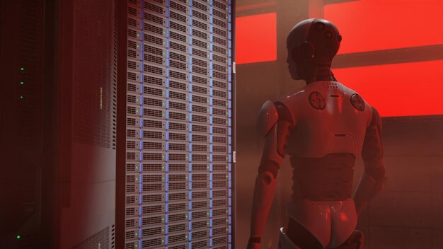 un robot que tiene la palabra robot